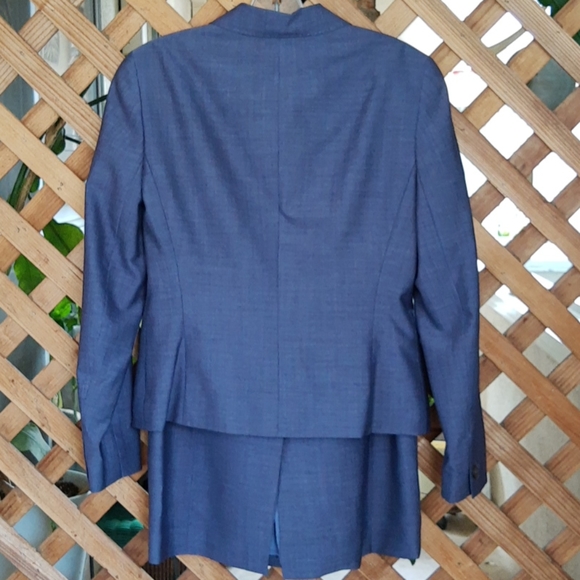 Anne Klein Heliotrope Blue Blazer Wool, Size 4 - Picture 5 of 10